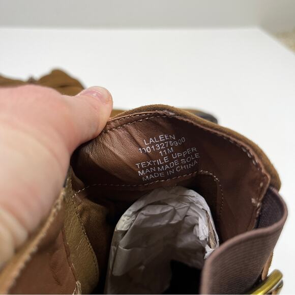 Style & Co Laleen buckled dress boots brown - 11 - Picture 10 of 13